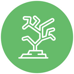 Coral Reef vector icon illustration of Coastline iconset.