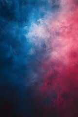 Fototapeta premium Abstract gradient background with blurred red and blue colors, grainy texture, film grain.