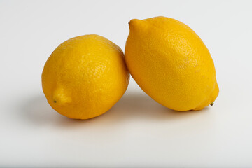 Lemon on a white background