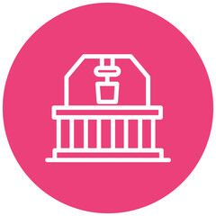 Zamzam Well vector icon illustration of Hajj Pilgrimage iconset.