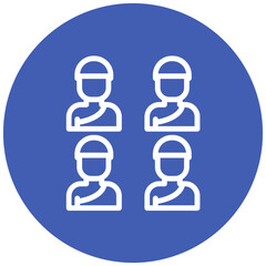 Fototapeta premium Group vector icon illustration of Hajj Pilgrimage iconset.