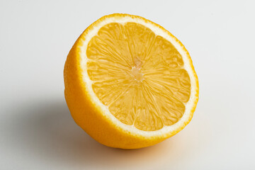 Lemon on a white background