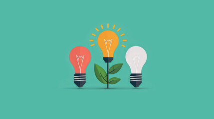 Energy Efficiency, a vibrant flat design illustration emphasizing power conservation through the act of turning off lights, showcasing eco-friendly habits in daily life