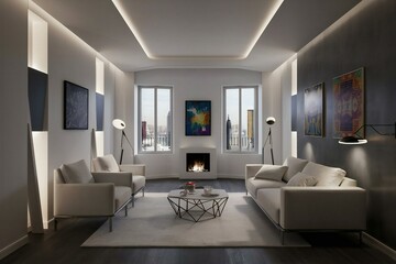 Fototapeta premium modern bathroom interior