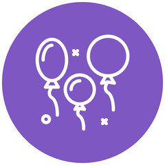 Balloon vector icon illustration of Festa Junina iconset.