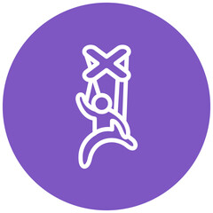 Puppet Master vector icon illustration of Corruption iconset.