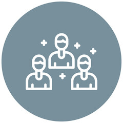 Support Group vector icon illustration of Chemotherapy iconset.