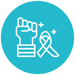 Survivorship Care vector icon illustration of Chemotherapy iconset.