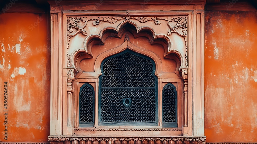 Poster ornate window with intricate design