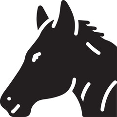 Horse icon symbol vector image Illustration
