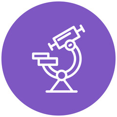 Microscope vector icon illustration of Lab iconset.