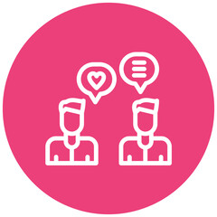 Fototapeta premium Shared Memories vector icon illustration of Friendship iconset.