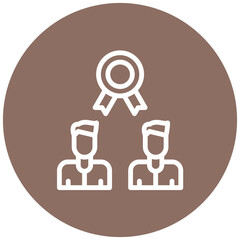 Friendship Badge vector icon illustration of Friendship iconset.
