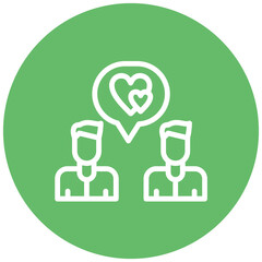 Loyalty vector icon illustration of Friendship iconset.