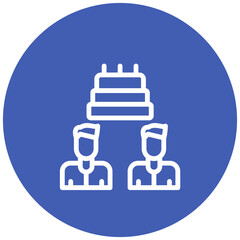 Friendship Cake vector icon illustration of Friendship iconset.