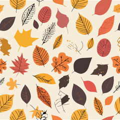 Floral Autumn Leaves Decoration