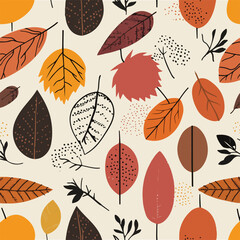 Floral Autumn Leaves Decoration
