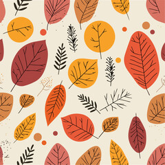 Floral Autumn Leaves Decoration