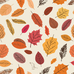 Floral Autumn Leaves Decoration