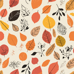 Floral Autumn Leaves Decoration