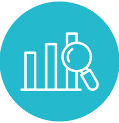 Analysis vector icon illustration of Business Analytics iconset.