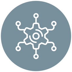 Network Integration vector icon illustration of Networking iconset.