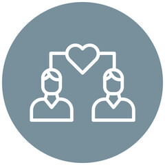 Empathy vector icon illustration of Leadership iconset.