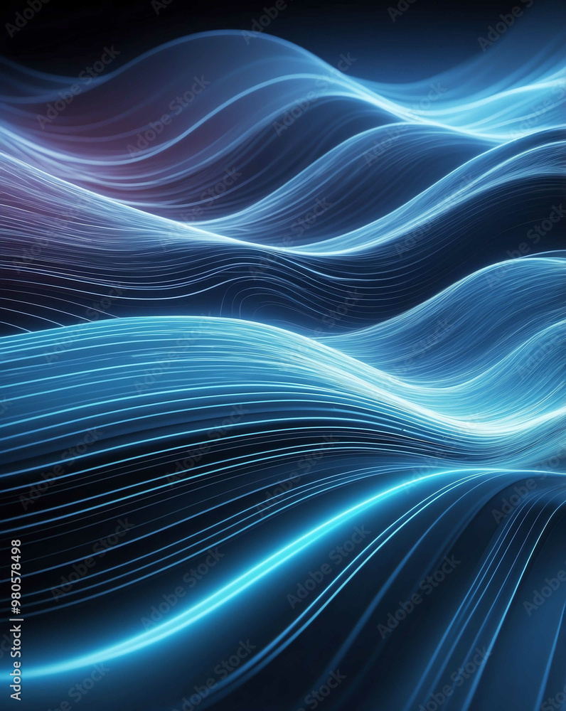 Poster motion blur with fast speed wave patterns