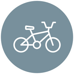 Bmx Bike vector icon illustration of Outdoor Fun iconset.