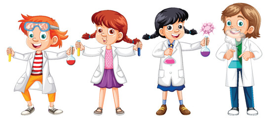 Kids Conducting Science Experiments