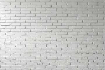 Obraz premium Modern White Brick Wall Pattern, Fresh White Brick Wall Texture, Simple White Brick Wall Design, Crisp White Brick Wall Photo