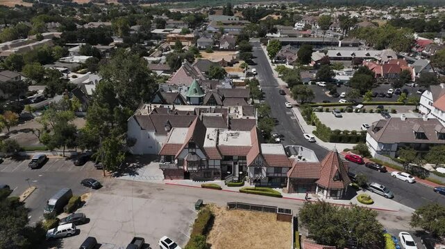 Aerial view of Solvang California