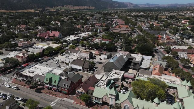 Aerial view of Solvang California