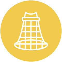 Crab Net vector icon illustration of Fishing iconset.