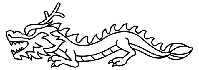 Dragon graphic illustration