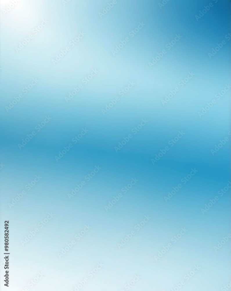 Sticker Smooth glass texture with light blue to sky blue gradient