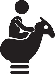 Horse icon symbol vector image Illustration
