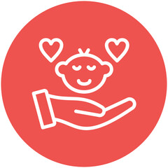 Child Caretaker vector icon illustration of Gig Economy iconset.