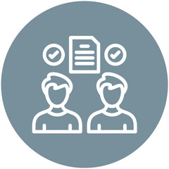 Bargaining Rights vector icon illustration of Gig Economy iconset.