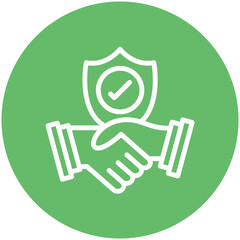 Trust vector icon illustration of Generation Gap iconset.