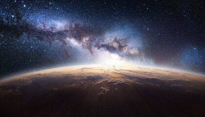 Fototapeta premium Galaxy Space background. Generated image