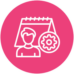 Event Planner Male vector icon illustration of Award Events iconset.