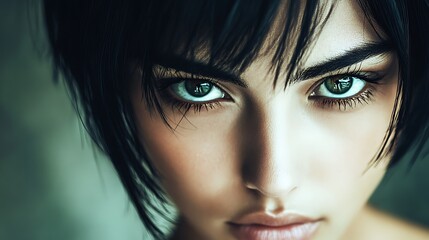Fototapeta premium Woman face with beautiful eyes.