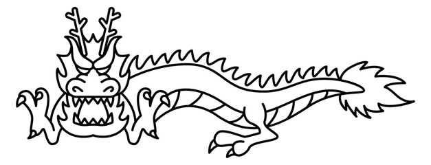 Dragon graphic illustration