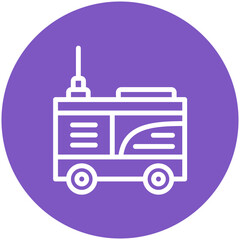 Mobile Robot vector icon illustration of Robotics iconset.