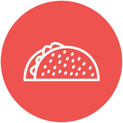 Taco Bar vector icon illustration of Catering iconset.