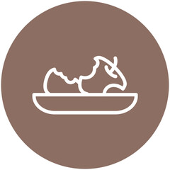 Leftovers vector icon illustration of Catering iconset.