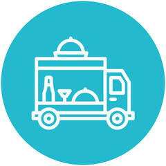 Food Truck vector icon illustration of Catering iconset.