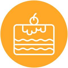 Dessert vector icon illustration of Catering iconset.