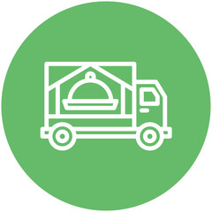 Delivery vector icon illustration of Catering iconset.
